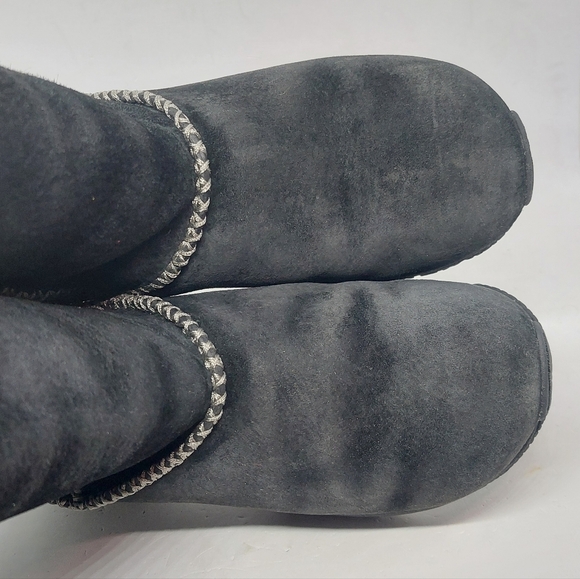 Merrell Encore Stitch High Boots Shearling Lined Black Suede Womens Sz 7 J66194 - Picture 9 of 14